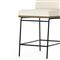 Inno Industrial Loft White Performance Seat Black Iron Frame Counter Stool