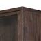 Yvette Rustic Clear Glass Dark Brown Reclaimed Pine Wood 2 Door Display Case
