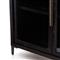 Yvette Rustic Clear Glass Dark Brown Reclaimed Pine Wood 2 Door Display Case