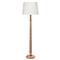 Dammara Updated Traditional Natural Mango Wood Column Floor Lamp