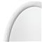 Abrianna Coastal Beach White Resin Textured Oval Wall Mirror