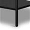 Sutton Industrial Loft Black Iron 2 Drawer Shelving Console Table