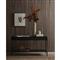 Sutton Industrial Loft Black Iron 2 Drawer Shelving Console Table