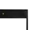 Sutton Industrial Loft Black Iron 2 Drawer Shelving Console Table