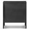 Sutton Industrial Loft Black Iron Bronze Hardware 3 Drawer Nightstand