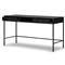 Sutton Industrial Loft Black Iron Bronze Hardware 2 Drawer Desk