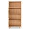 Emma Mid Century Modern Brown Oak Wood 2 Door Armoire