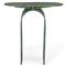 Evelyn Industrial Loft Green Steel Oval Accent Side End Table