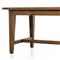 Nayden Rustic Lodge Brown Pine Wood Oval Trestle Dining Table - Small - 86.5&quot;W