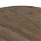 Nayden Rustic Lodge Brown Pine Wood Oval Trestle Dining Table - Small - 86.5&quot;W