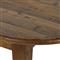 Nayden Rustic Lodge Brown Pine Wood Oval Trestle Dining Table - Small - 86.5&quot;W