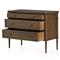 Tacorey Rustic Lodge Brown Solid Oak Wood 3 Drawer Bachelor Chest Dresser