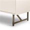 Valdo French Country Beige Hardwood Gold Stainless Steel Base 4 Door Sideboard