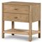 Nygel Rustic Lodge Brown Wood Nightstand