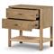 Nygel Rustic Lodge Brown Wood Nightstand