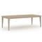 Cheryl Modern Classic Natural Teak Wood Outdoor Dining Table - 94&quot;W