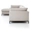 Allison Modern Classic Grey Upholstered 2 Piece Sectional - Left Arm Facing