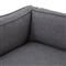 Allison Modern Classic Grey Upholstered 2 Piece Sectional - Left Arm Facing