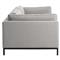 Allison Modern Classic Light Grey Upholstered Sofa - 91&quot;W