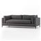 Allison Modern Classic Grey Upholstered Sofa - 91&quot;W