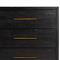 Dorwin Industrial Loft Espresso Brown Acacia Wood 6 Drawer Dresser