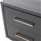 Dorwin Industrial Loft Burnished Black Acacia Wood 2 Drawer Nightstand