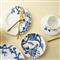 Arcadia Coastal Beach Blue Porcelain Canape Plate - Set of 4