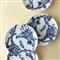 Arcadia Coastal Beach Blue Porcelain Canape Plate - Set of 4