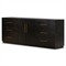 Dorwin Industrial Loft Espresso Brown Acacia Wood Media Console Sideboard