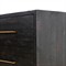 Dorwin Industrial Loft Espresso Brown Acacia Wood Media Console Sideboard