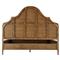 Ayra French Country Brown Wood Herringbone Bed - King