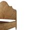 Ayra French Country Brown Wood Herringbone Bed - King