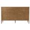 Ayra Mid Century Dawn Brown Oak Wood 6 Drawer Double Dresser