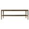 Ayra Mid Century Dusk Brown Oak 2 Tier Rectangular Coffee Table