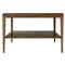 Ayra Mid Century Dusk Brown Oak 2 Tier Rectangular Coffee Table
