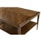 Ayra Mid Century Dusk Brown Oak 2 Tier Rectangular Coffee Table