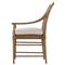 Ayra Grey Upholstered Dawn Brown Oak Windsor Dining Arm Chair