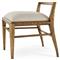 Ayra Grey Upholstered Dawn Herringbone Oak Dining Side Chair