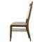 Ayra Grey Upholstered Back Dusk Brown Oak Dining Side Chair