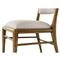 Ayra Grey Upholstered Back Dusk Brown Oak Dining Side Chair