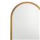 Nikko Mid Century Modern Gold Iron Arched Wall Mirror