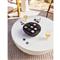 Bailey Industrial Loft White Aluminum Drum Outdoor Coffee Table