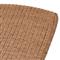 Ivanna Coastal Beach Natural Brown Woven Seat Teak Wood Frame Outdoor Chaise Lounge
