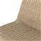 Ivanna Coastal Beach White Woven Wicker Outdoor Dining Bench