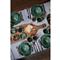 Cabbage French Country Green Stoneware Cereal Bowls - Set of 4
