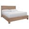 Victor Coastal Beach Brown Woven Hyacinth Classic Bed - Queen