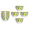 Palermo Global Bazaar White Melamine Lemon Print Dessert Bowl - Set of 4