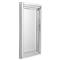 Vanna Modern Classic Silver Beveled Frame Plated Rectangular Wall Mirror