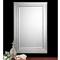 Vanna Modern Classic Silver Beveled Frame Plated Rectangular Wall Mirror