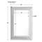Vanna Modern Classic Silver Beveled Frame Plated Rectangular Wall Mirror